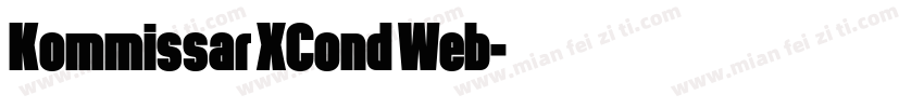 Kommissar XCond Web字体转换